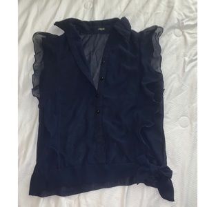 BEBE sheer dress shirt